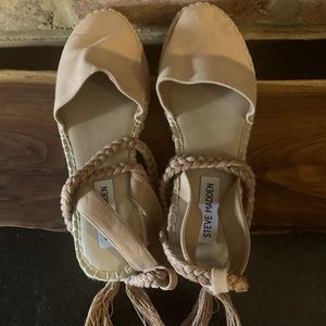 NEW Steve Madden espadrille-style braided strap sandals